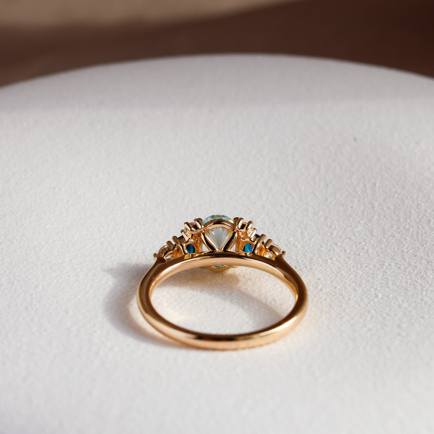 Olivia Aquamarine Ring 14K Gold Vermeil