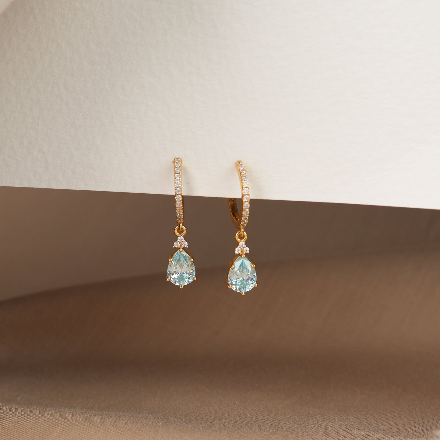 Layla Aquamarine Necklace 14K Gold Vermeil