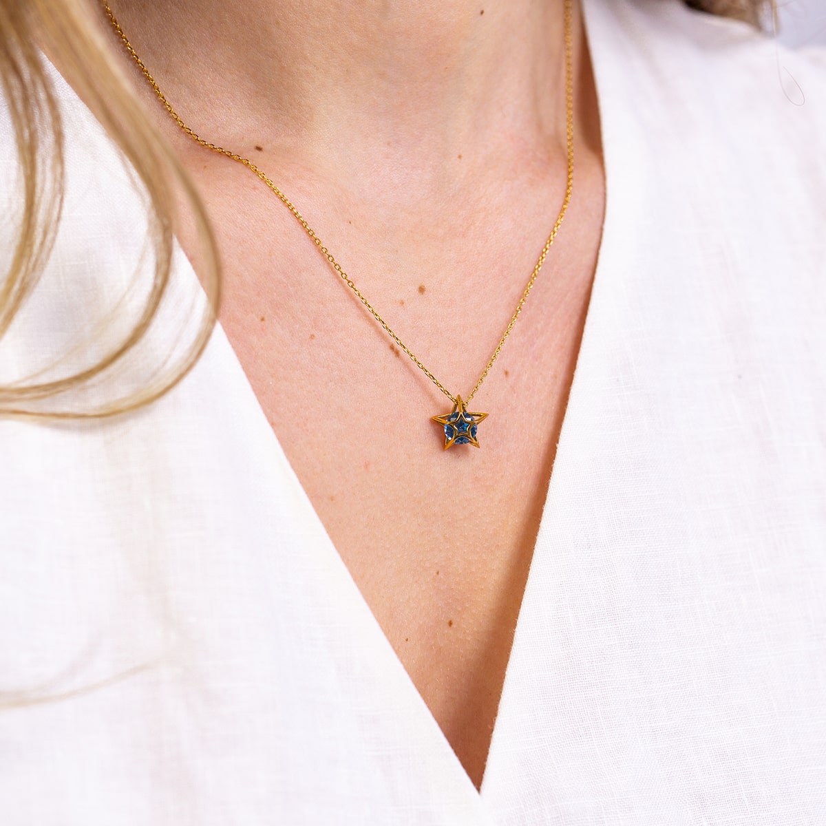 YOUR ARE MY STAR Blue Star Necklace