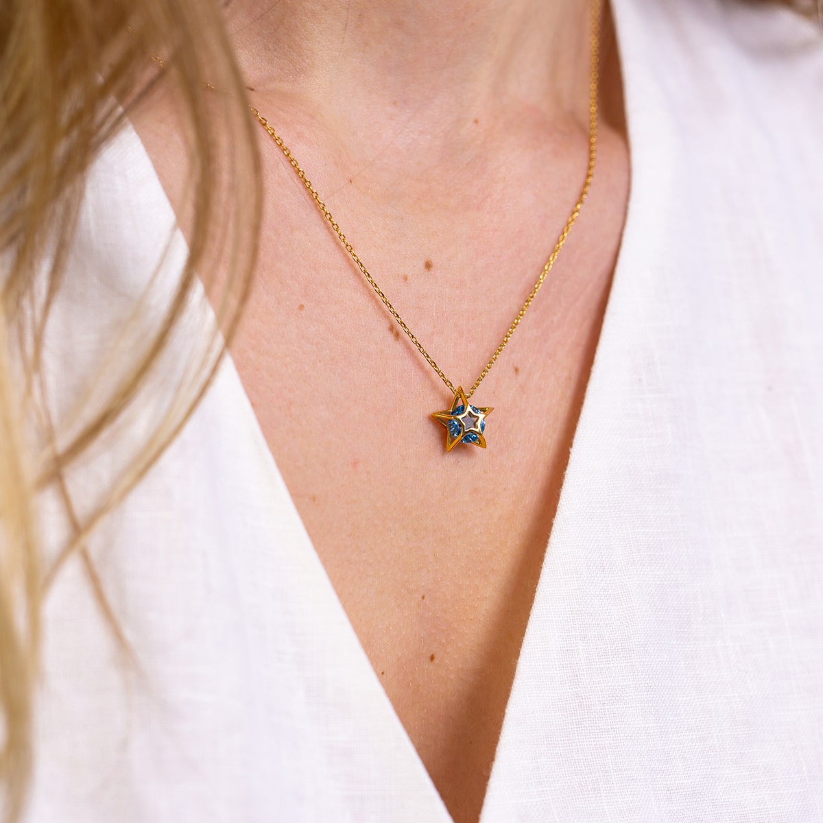 YOUR ARE MY STAR Blue Star Necklace